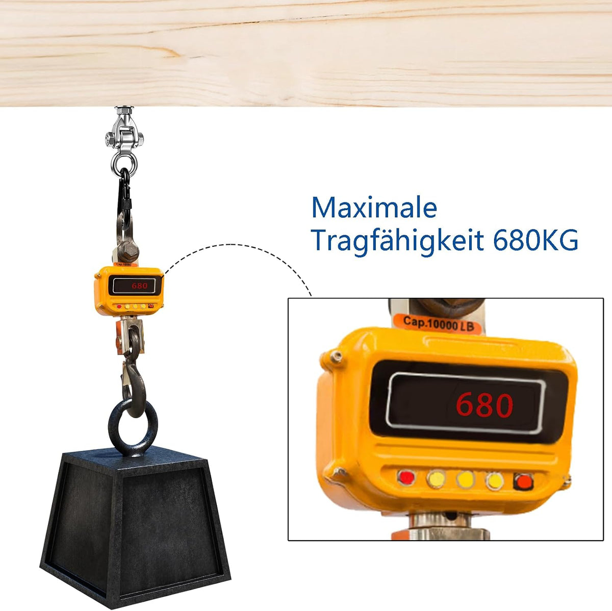 Dakzhou 1500 lbs Heavy-Duty Swing Hangers with Bearings for Wooden & Steel Beams