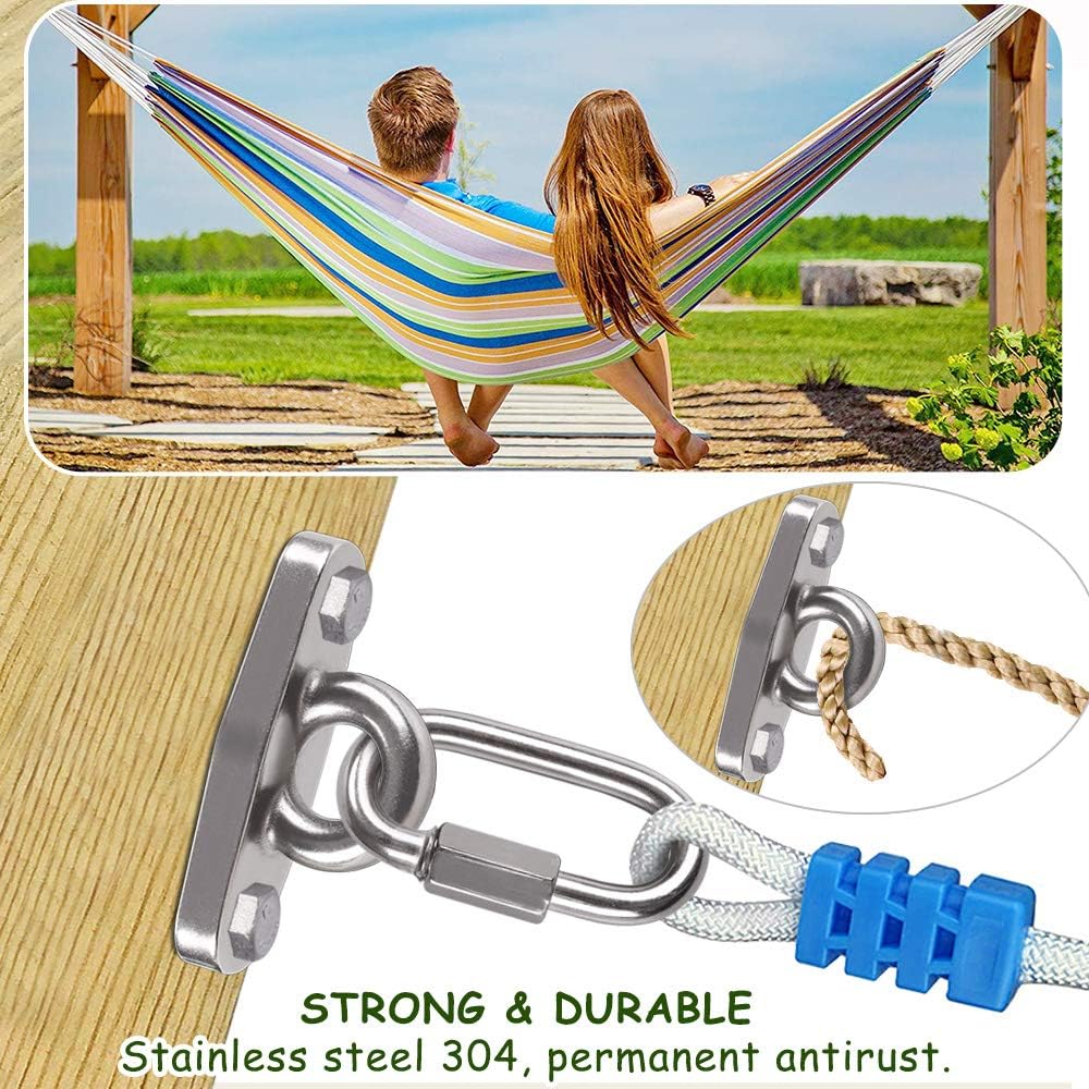 Dakzhou Heavy-Duty Swing Hanger - 2000 lbs Capacity Stainless Steel Mount for Wood & Concrete