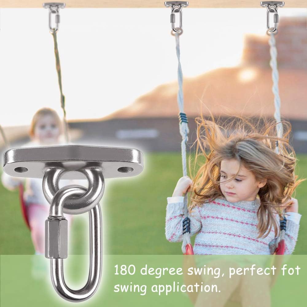 Dakzhou Heavy-Duty Swing Hanger - 2000 lbs Capacity Stainless Steel Mount for Wood & Concrete