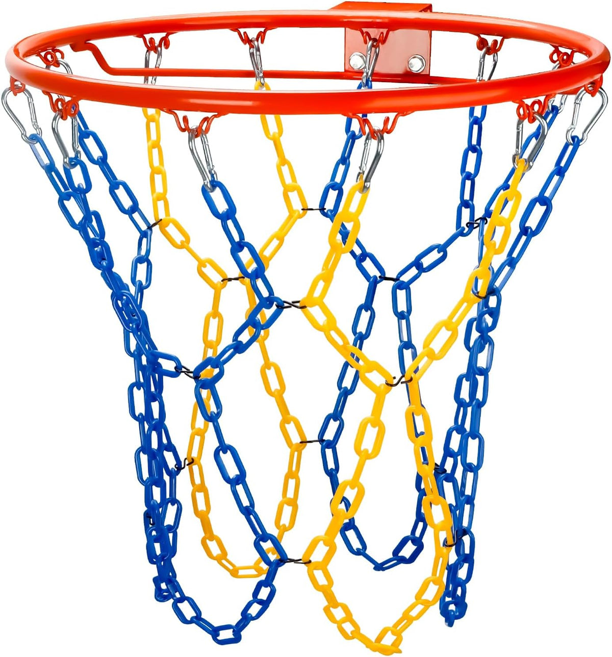 Dakzhou Weatherproof Heavy-Duty Resin Basketball Net – Anti-Rust (Standard 12-Loop)