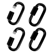 Dakzhou Stainless Steel Quick Link Chain Connector & Screw Carabiner – Heavy Duty Locking Link for Hammocks, Camping, & Swing Sets