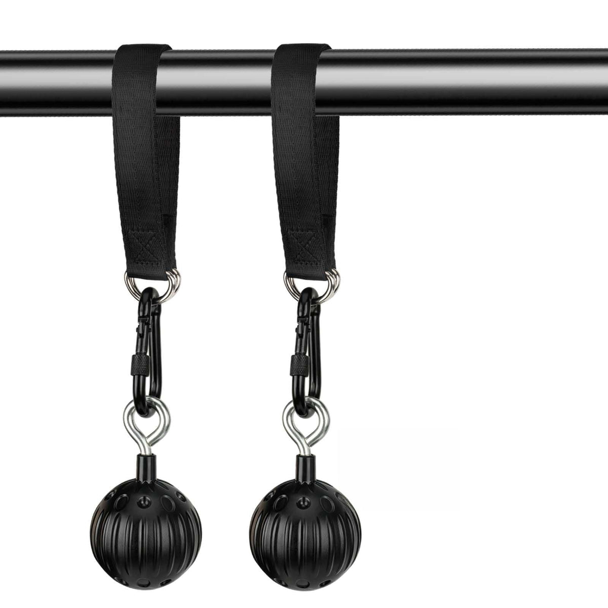 Dakzhou 12inch Hand Strength Training Ball for Pull-up Bars, Kettlebells, and Barbells