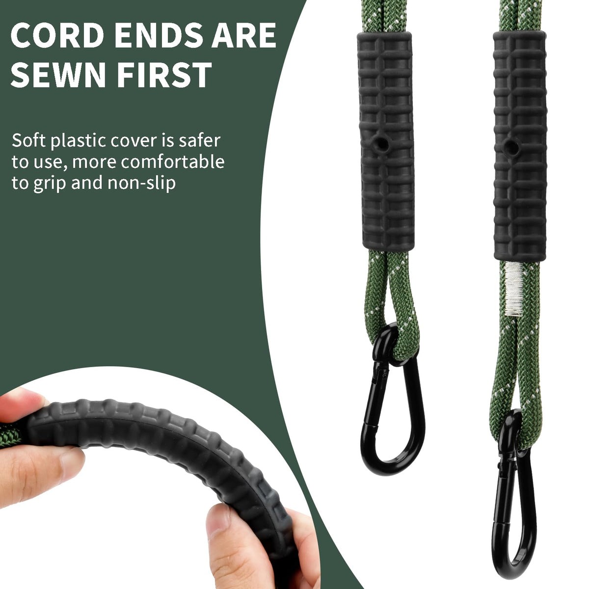 Dakzhou Heavy-Duty Tree Swing Rope and Hammock Hanging Straps 2 Pack