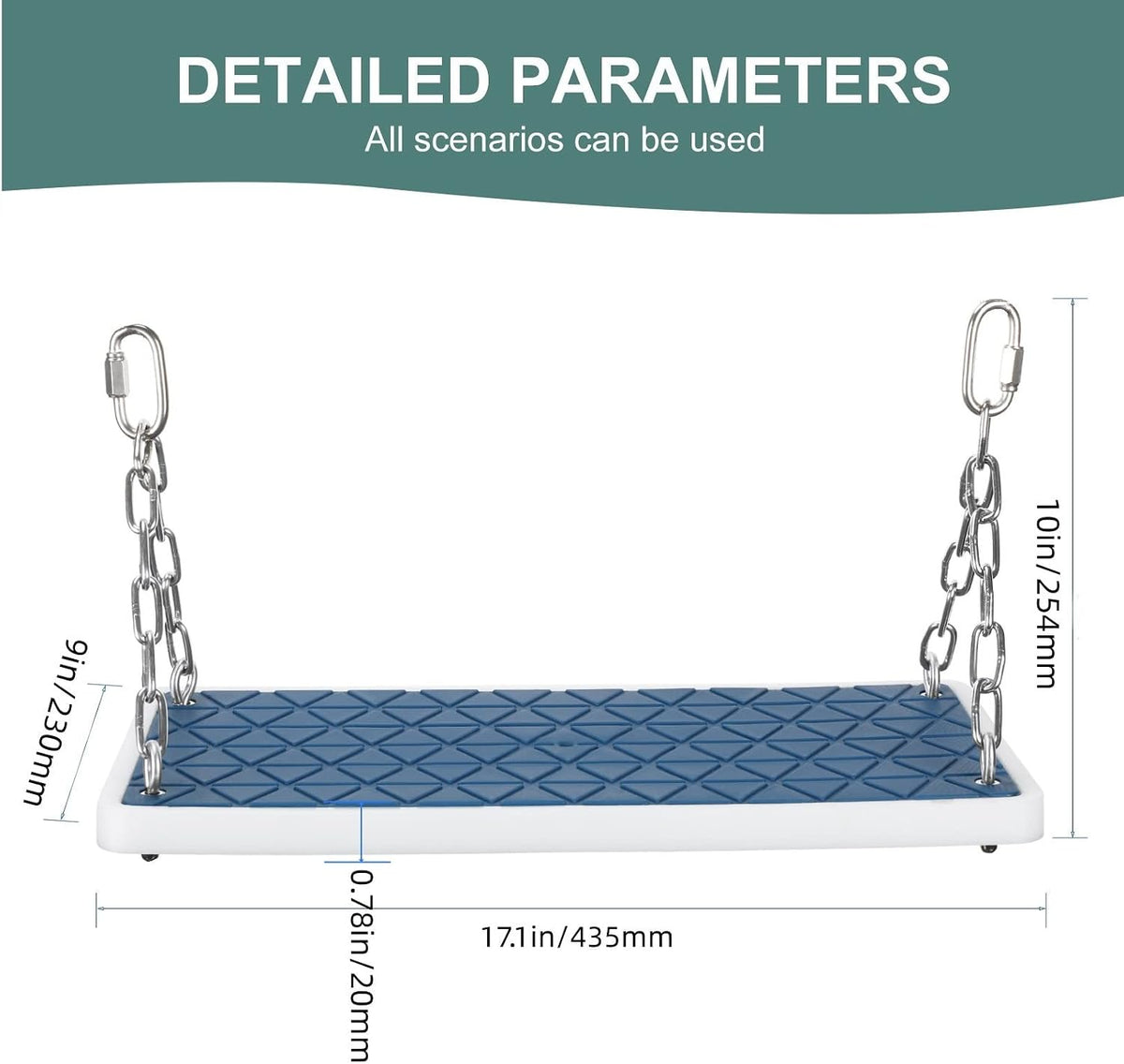 Dakzhou Swing Seat for Kids - Heavy-Duty Tree Swing with Adjustable Ropes & Non-Slip Straps